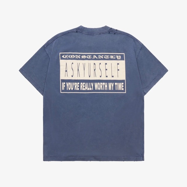 ASKYURSELF / ays la baseball shirts white