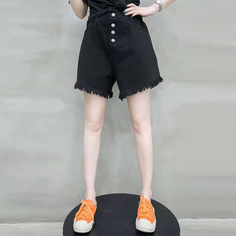 ソリッド カラーショーツ ハイウェストウェストパンツ サマースリムブレストAライン 夏物 ブルマー ソリッドカラー ミックスインファッション74481100243