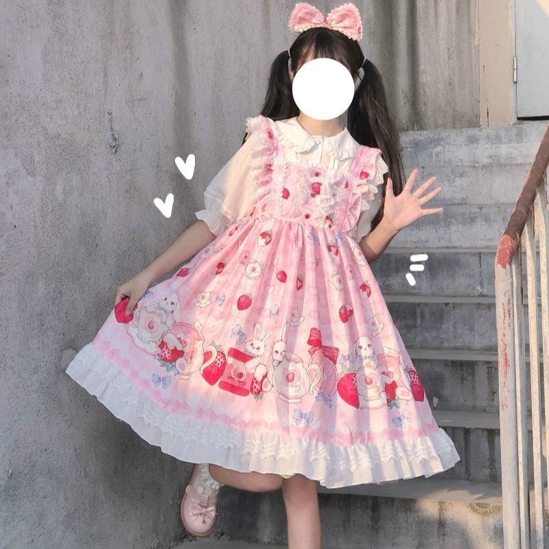 ロリータワンピース Lolita JSK Dress 3色 ロリィタ lolita 日常スタイル ゴツロリ ロリー風ワンピ