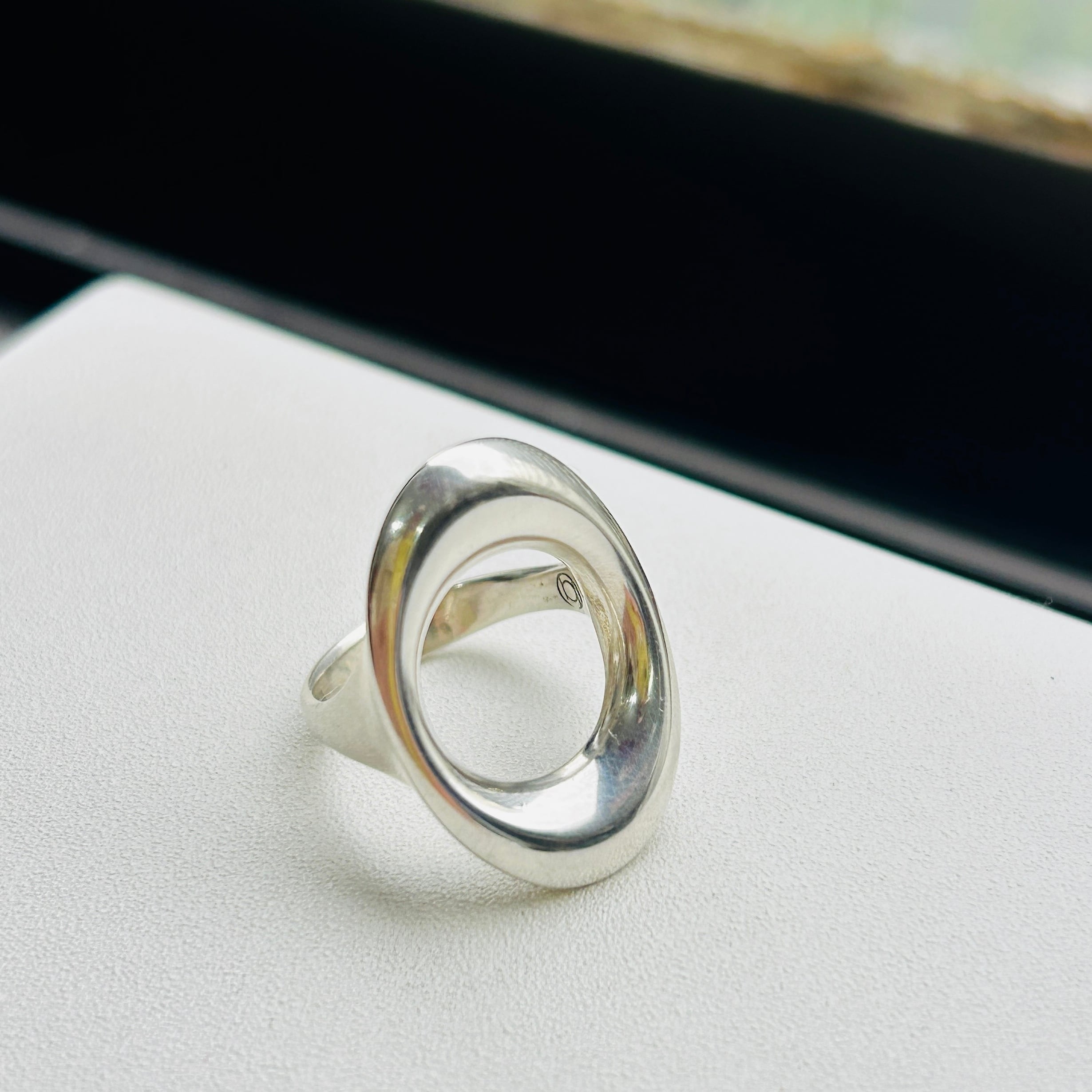 W&S Sørensen 70s シルバー925 楕円リング Designed by Bent