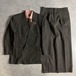 90s ヴィンテージ スーツ ダブル セットアップ 成人式vol.117茶ピンク