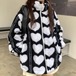 【予約】3c's heart-shaped striped bore jacket