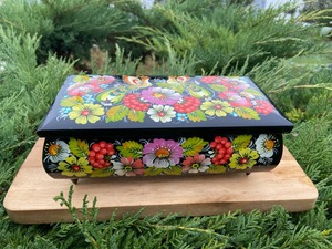 ペトリキフカ・ジュエリーボックス21 cm（Khomenko）