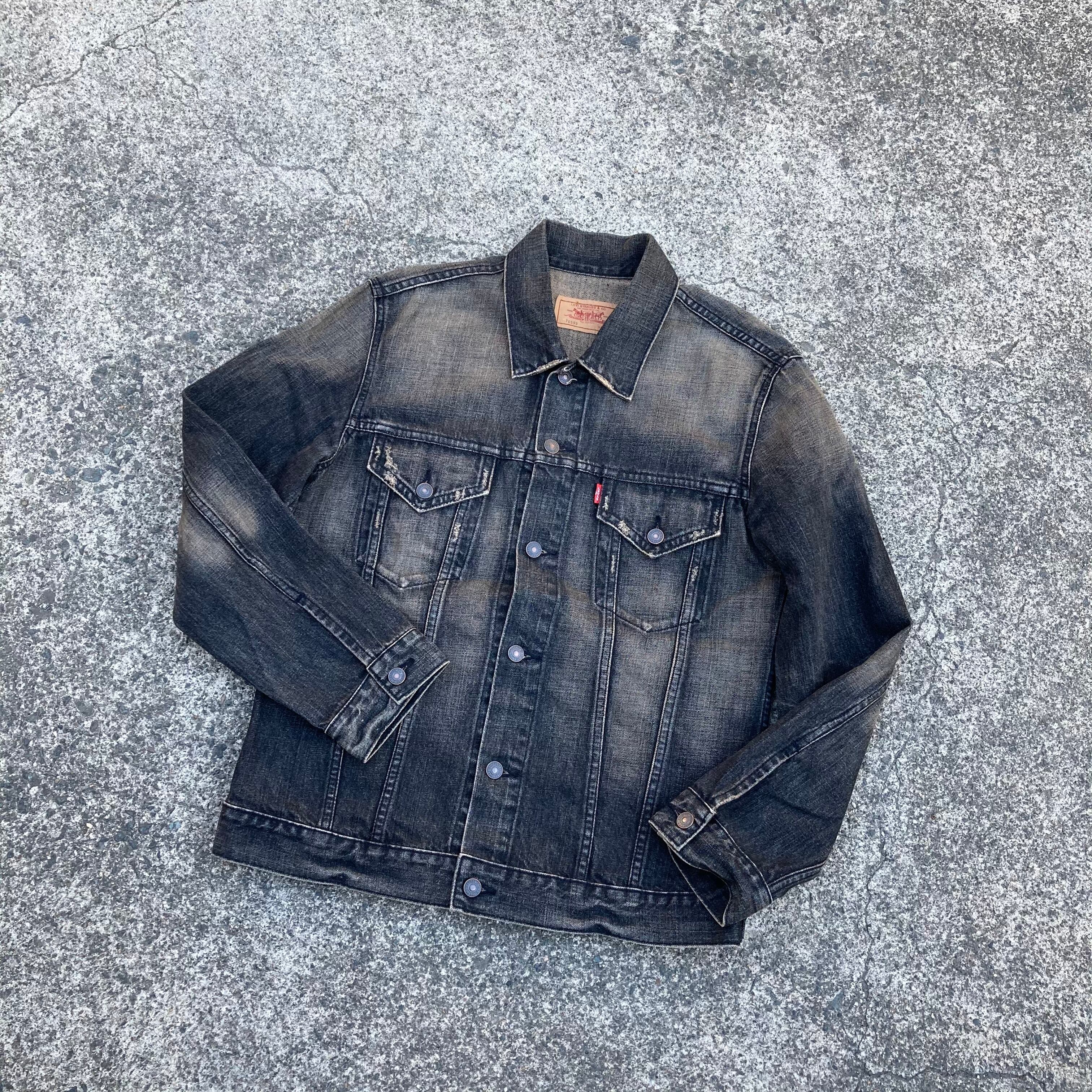 Levi's リーバイス 70599 ブラック デニムジャケット Mサイズ - G