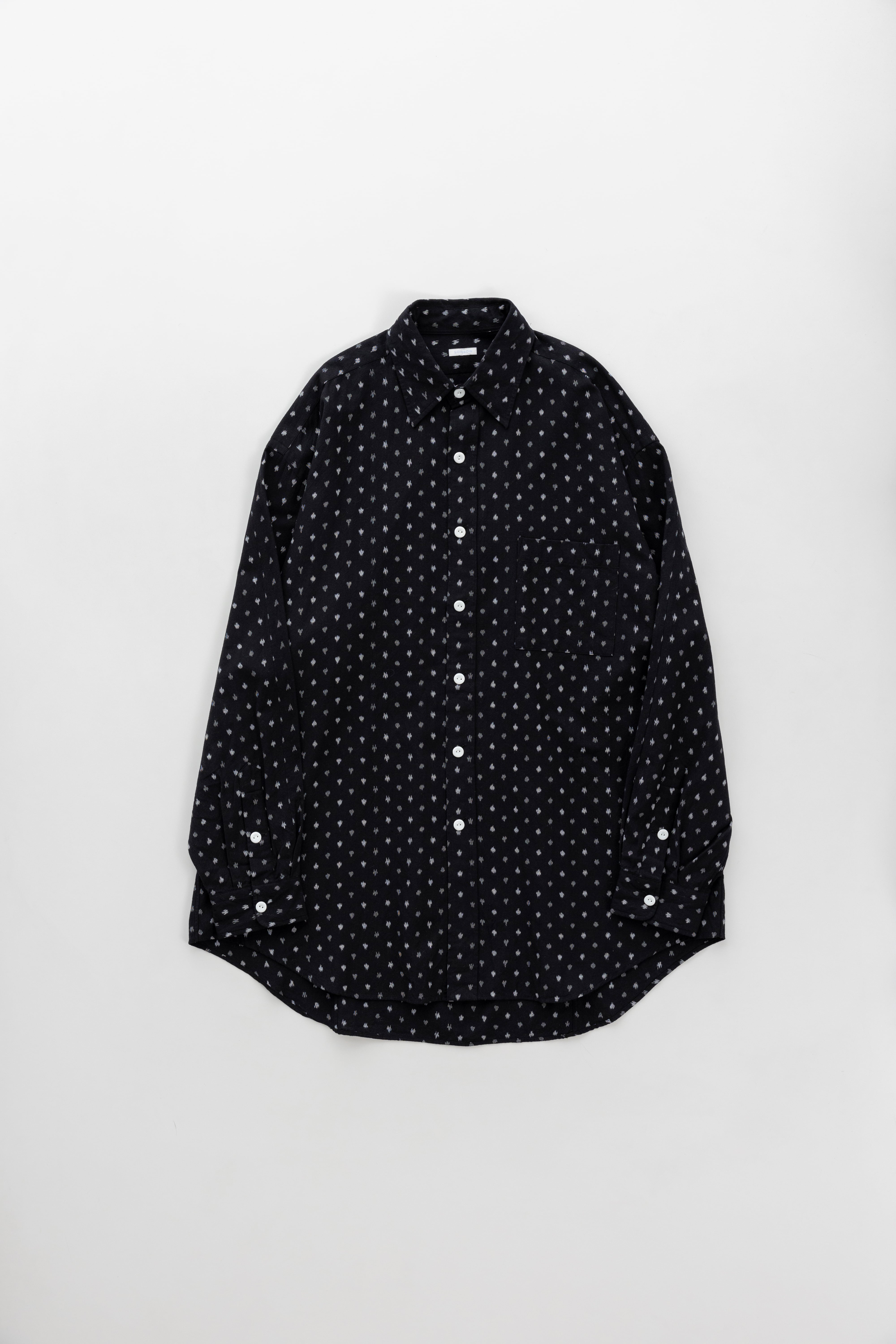 SOWBOW 格子柄シャツ 久留米絣 サイズ2 SOWBOW ソウボウ 21SS 蒼氓 久留米絣コットンチェックシャツ