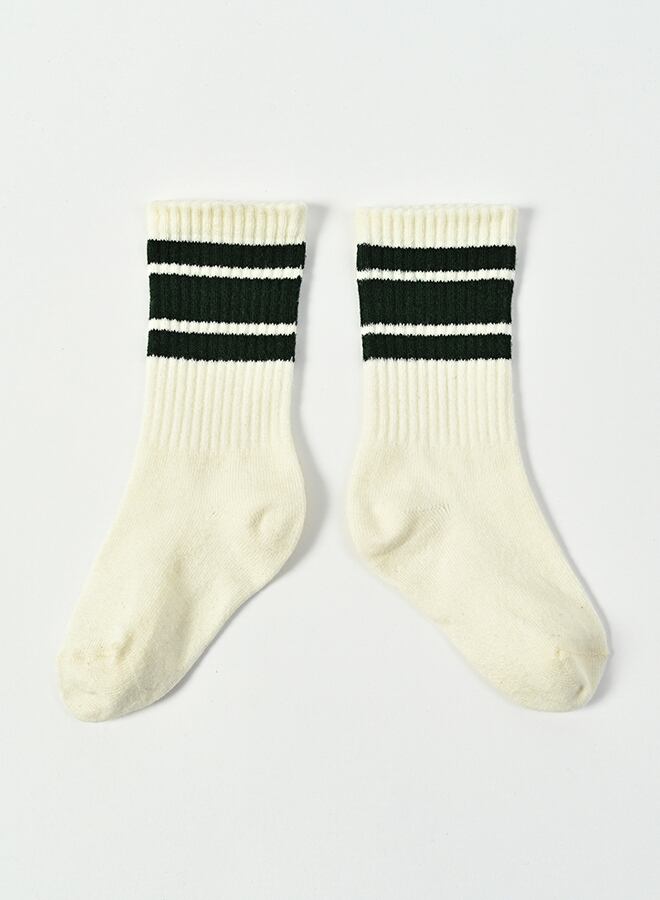 【EAST END HIGHLANDERS -line socks-<Green>】