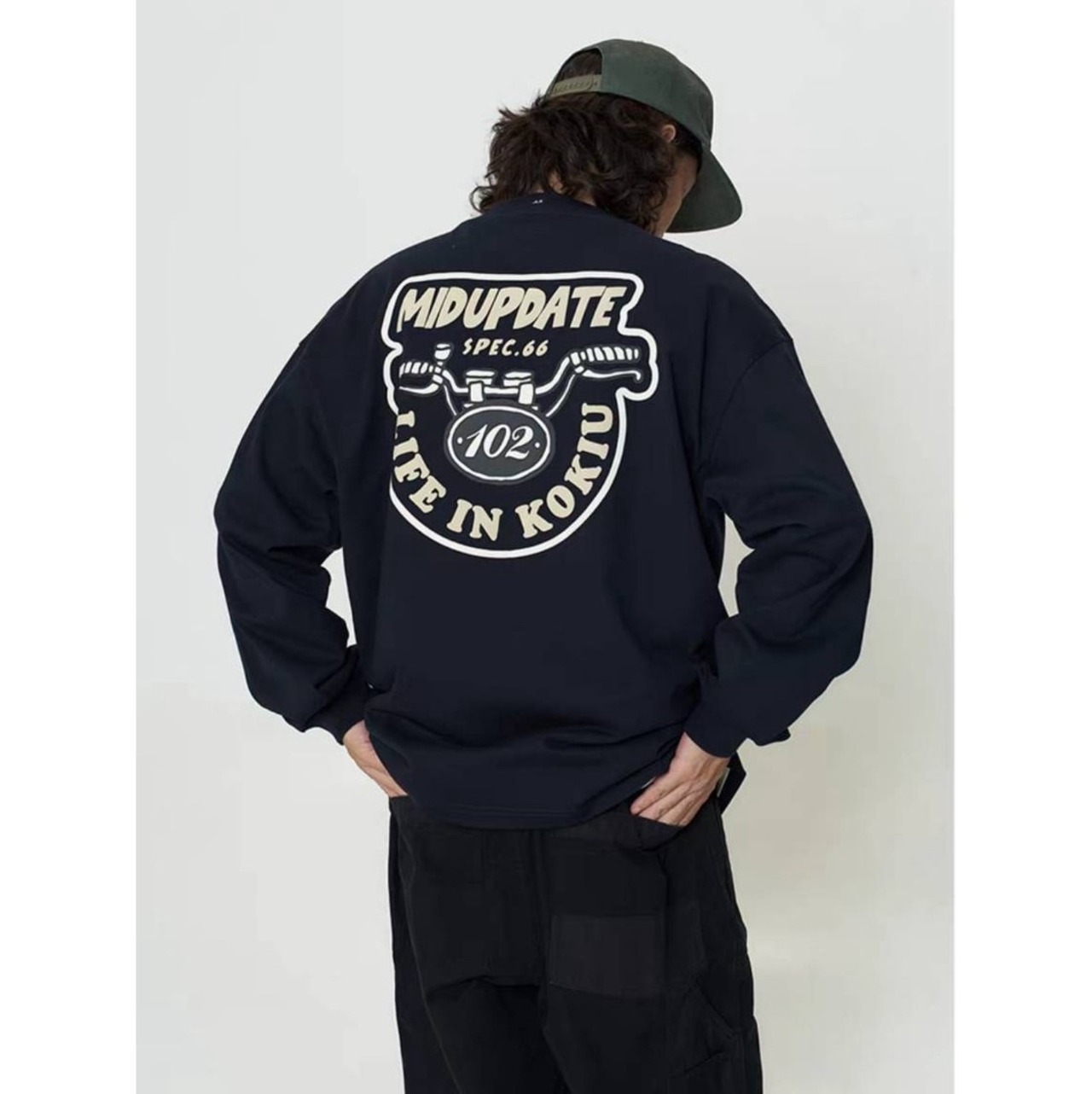 Motorcycle graphic sweatshirt 1080 - 9