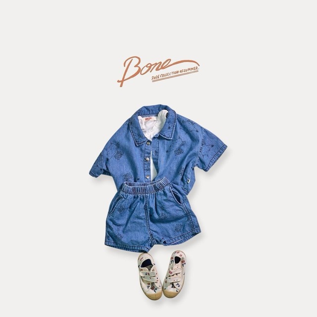 〚予約〛Wolf 3 denim pants <kids><Jr><mom>