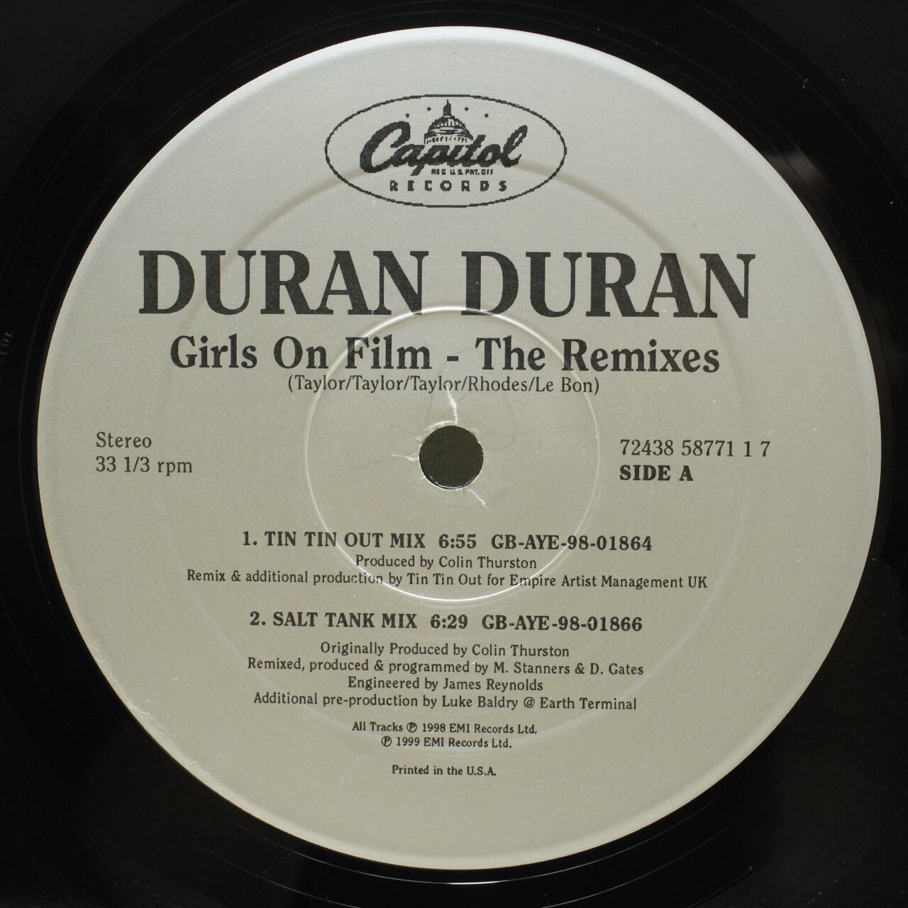 Duran Duran / Girls On Film - The Remixes [72438 58771 1 7] - 画像3