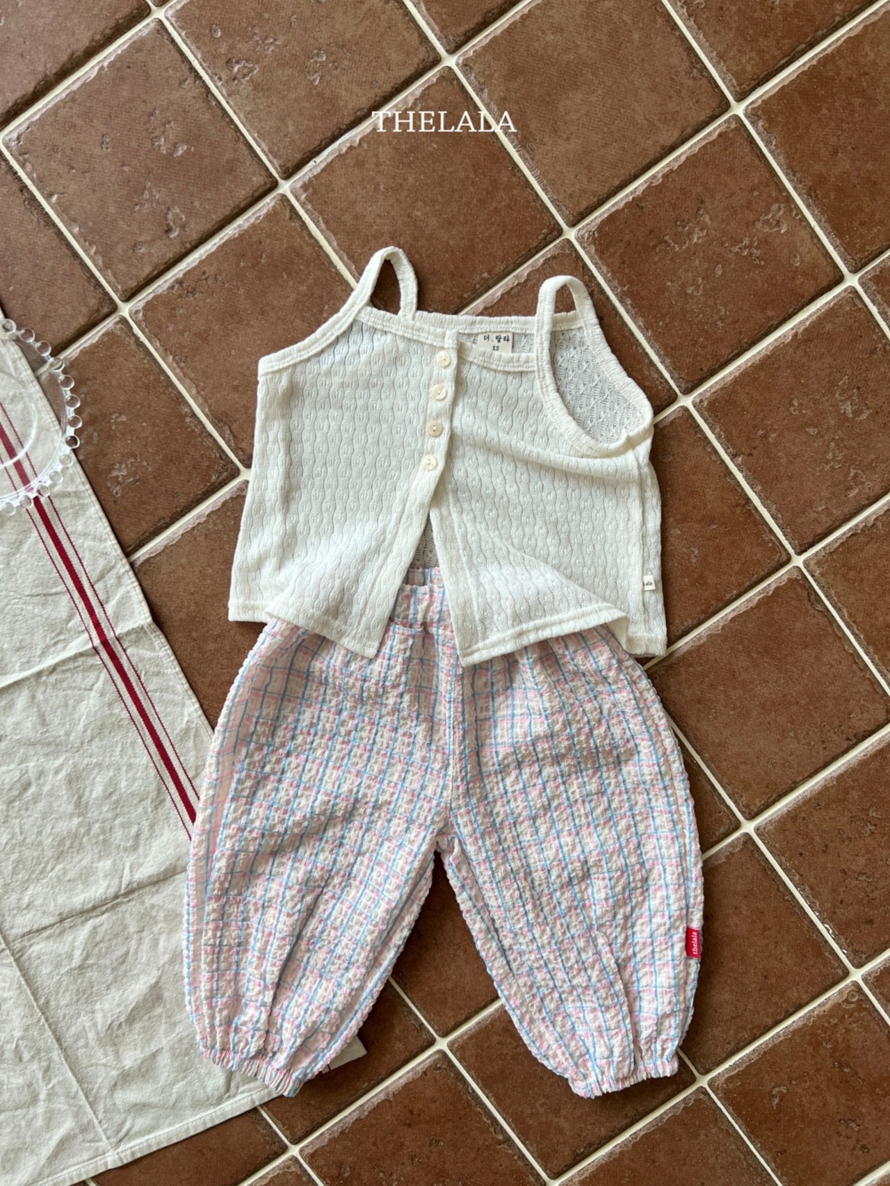 [THELALA] Sherbet Check Pants / [더랄라] 샤벳체크팬츠