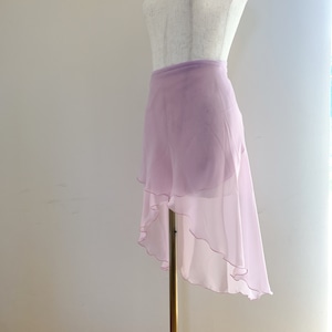 《パープル》アンレールシフォン バレエスカート