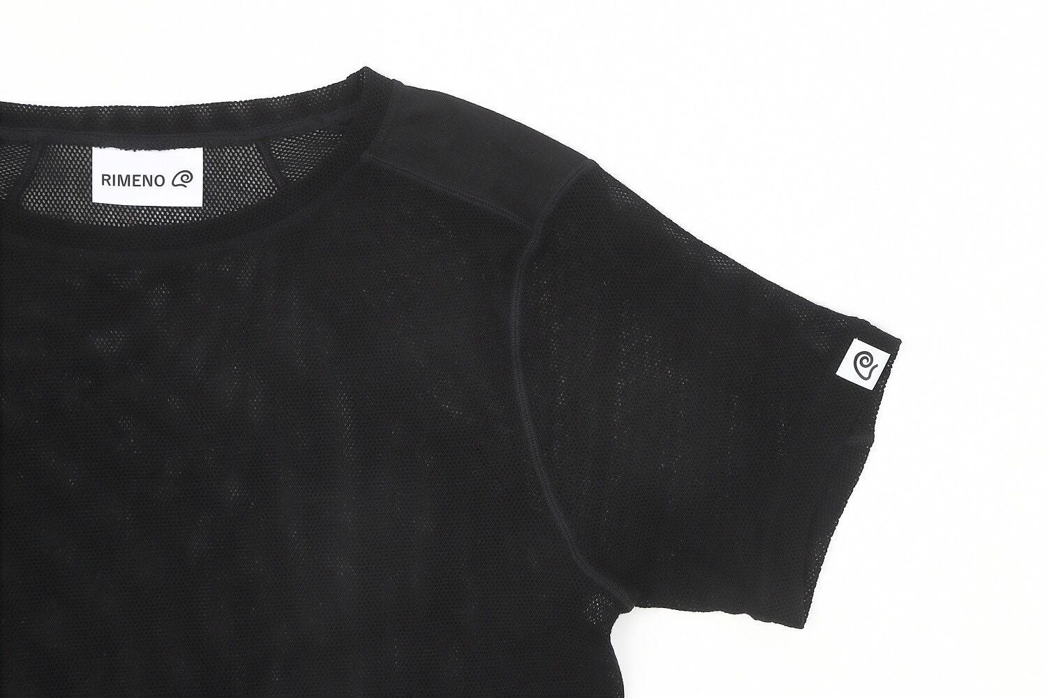 ウールネットTシャツ ブラック (ユニセックス) | RIMENO