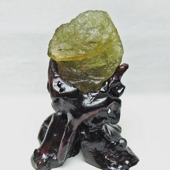 リビアングラス 原石 台座付属 一点物 199-957