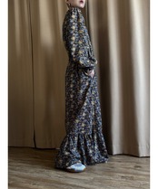 small floral pattern import maxi dress-4868-8