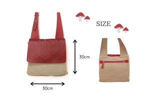 どくきのこショルダーバッグ(ブラック/ブラック)