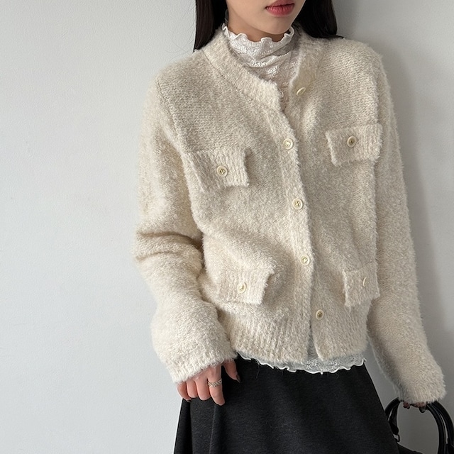 brushed knit cardigan 14809