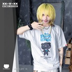 【SugarGrim】SHINE ON, Little Rebel ｜ キュート,ファンシーTシャツ / 黒Tシャツ / ゴシック / 熊ベア