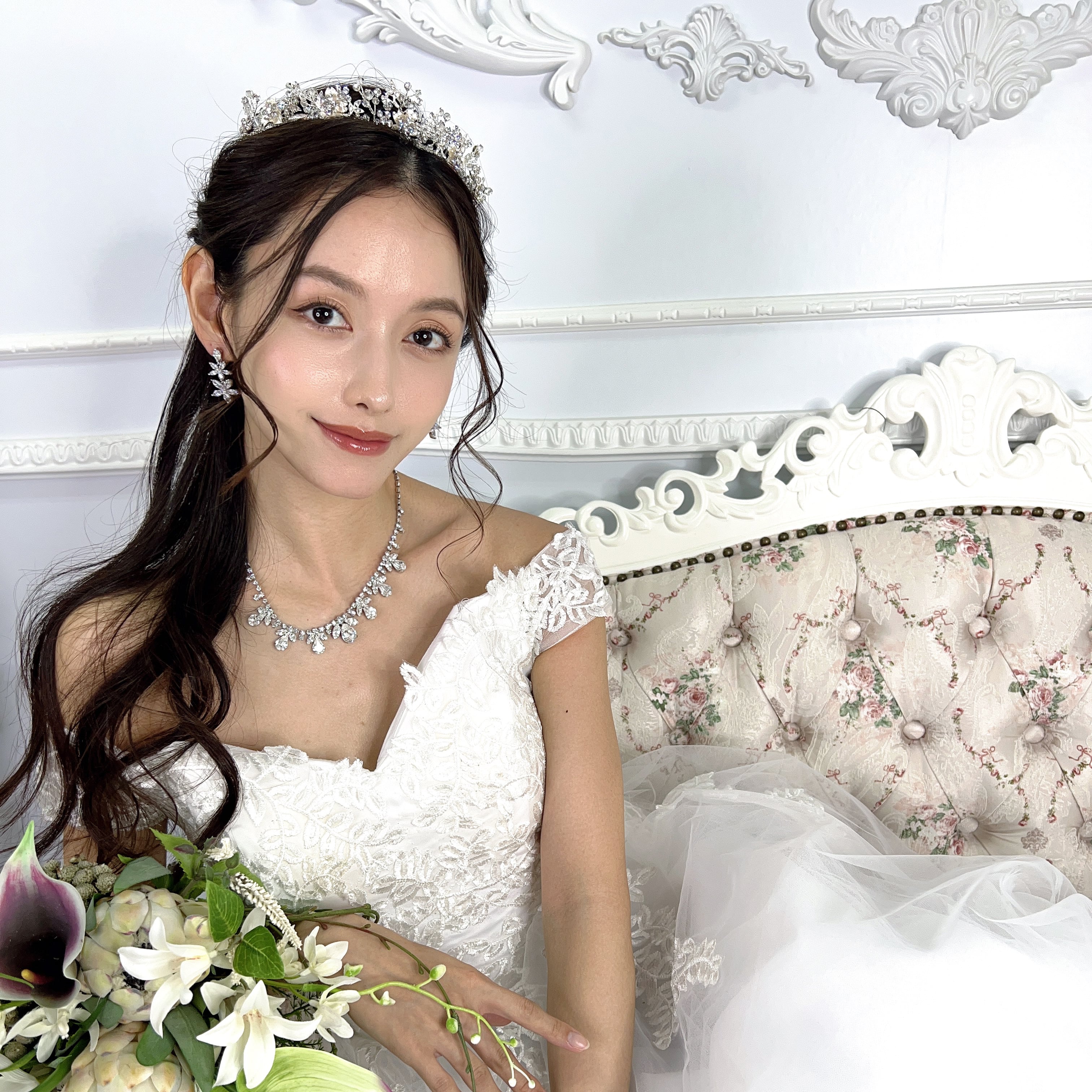 S-24 クリスタルネックレス | ウェディング・ブライダルアクセサリー