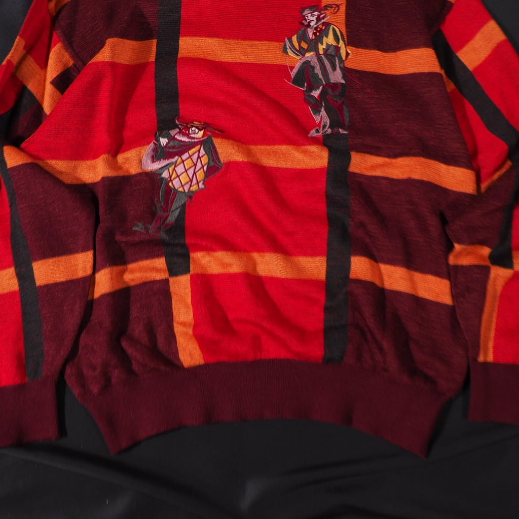 Umberto Ginocchietti night embbossed modern art knit