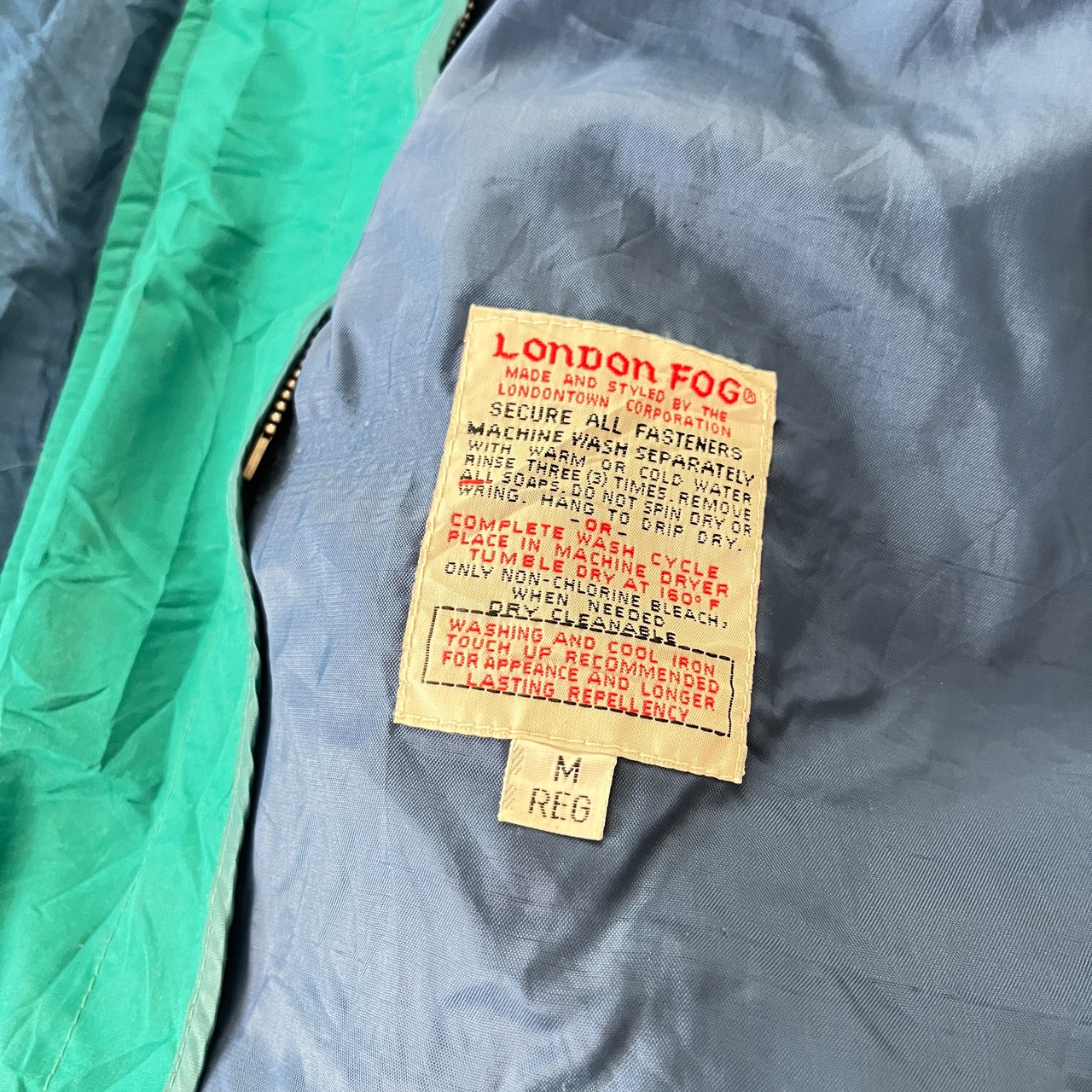 90s London FOG China Color Block Nylon Jacket