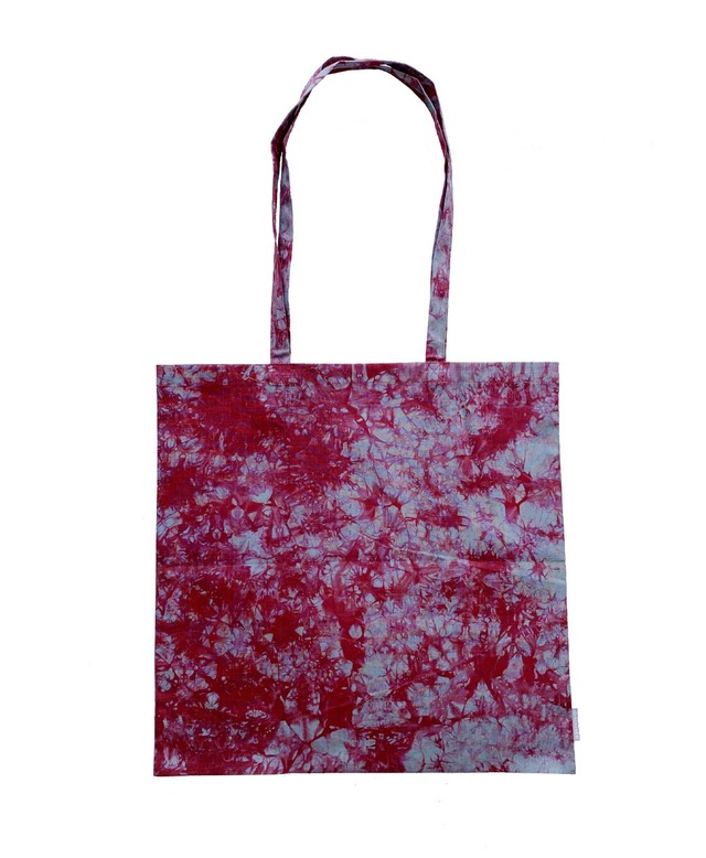 HAND DYE DAILY TOTE BAG　【RED】