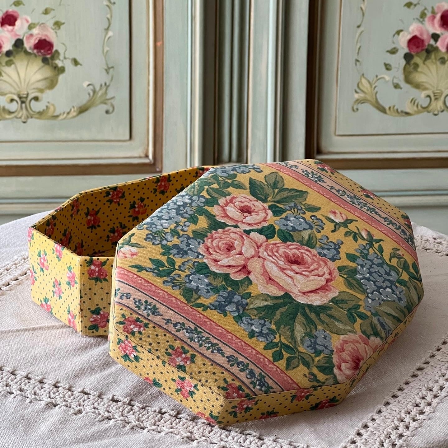 カルトナージュボックス 布箱