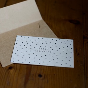 大枝活版室 / X'm Star mini card&envelope 〈クリスマス カード・ギフトカード・活版・メッセージカード〉
