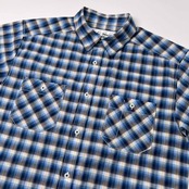 Marmot Mountain Limited マーモット マウンテン リミテッド チェック柄 半袖シャツ サイズ XL /メンズ/ブルー系/ラッコタグ復刻