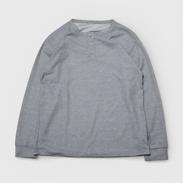【4/6(水)19時 販売開始】CONCHO WAFFLE HENLEY NECK L/S TEE（グレー）