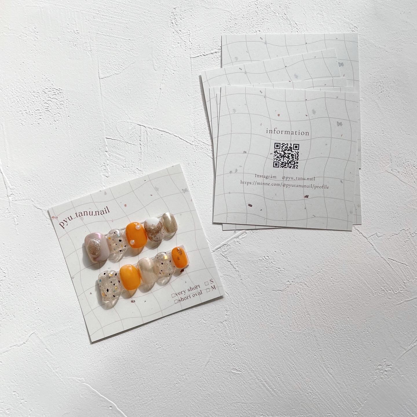 S-229☆ショップカード／名刺／ネイルチップ台紙 オーダー