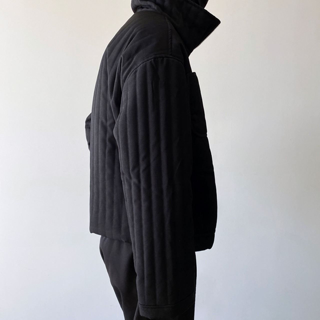 Stand Collar Cotton Padded Jacket / スタンド カラー コットン パッド ジャケット