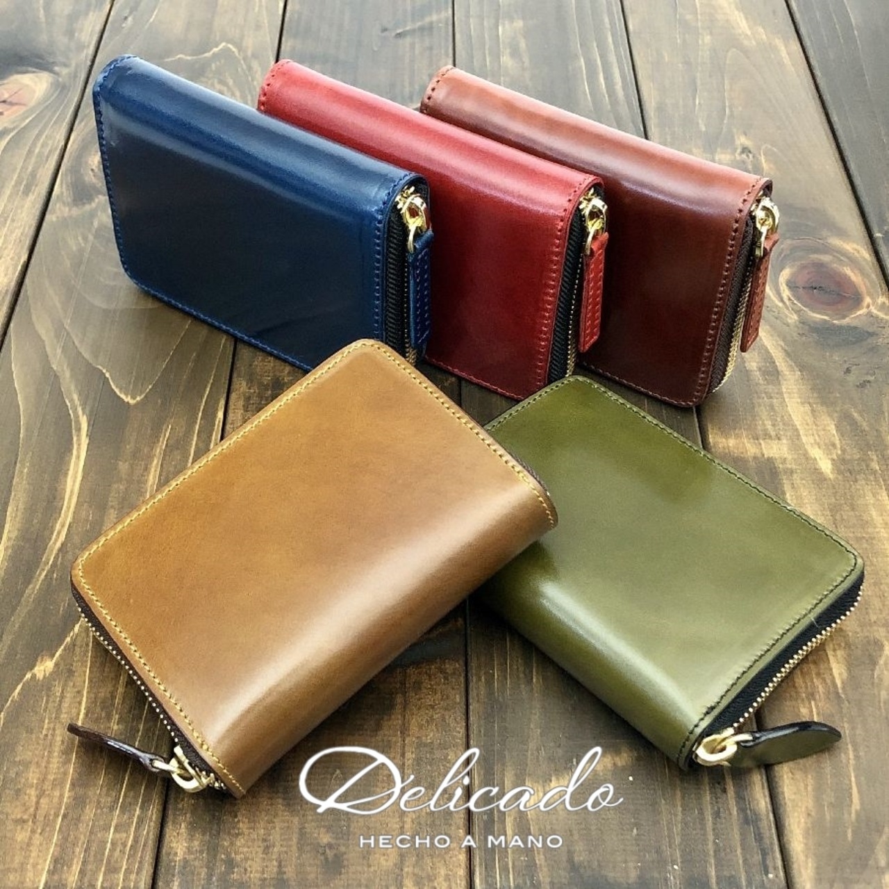 コードバン 新喜皮革 × 栃木レザー ミドルウォレット | CUERO DELICADO  