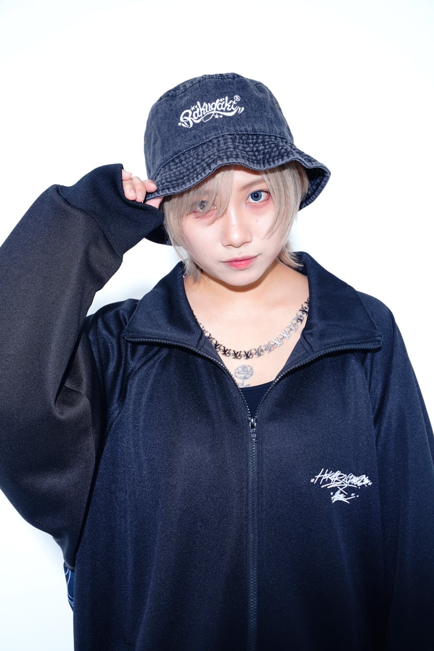 Rakugaki Denim Bucket Hat BLACK | RAKUGAKI ONLINE STORE