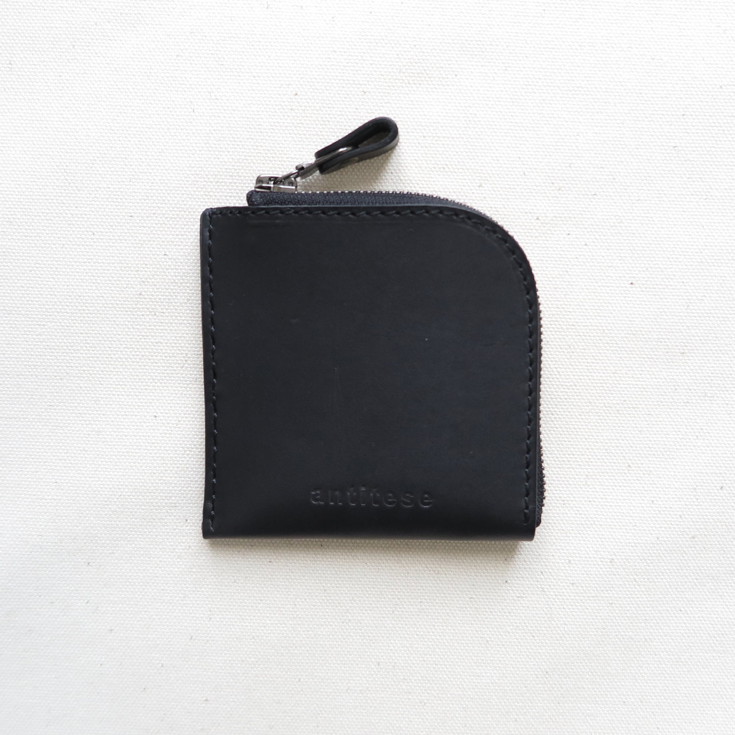 Italian leather Minimal wallet BLACK