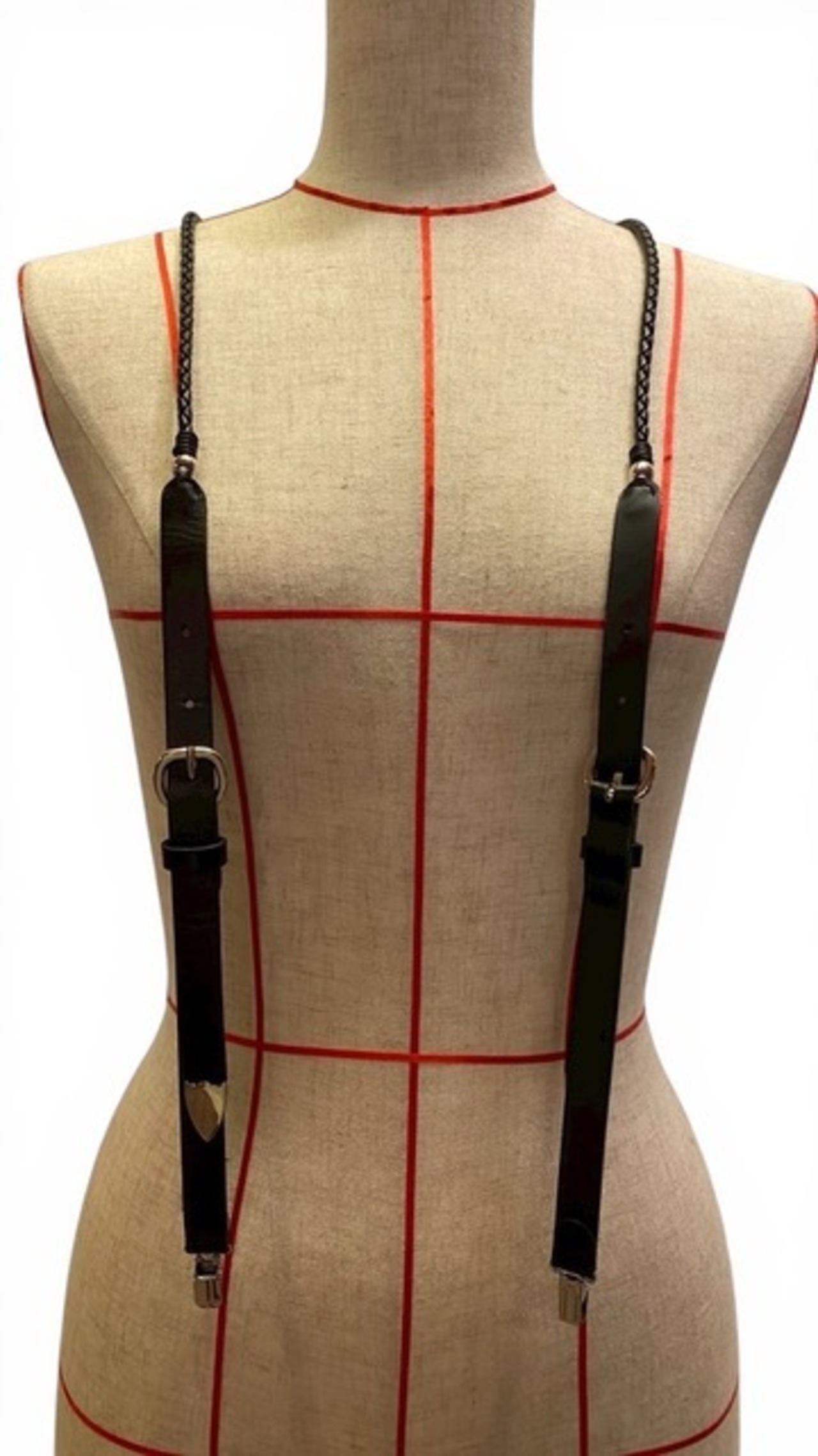 【26AW 先行予約】FUMIE TANAKA フミエタナカ / cord leather suspenders - 4