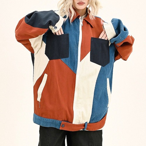 patchwork color jacket　パッチワークカラージャケット　J0652