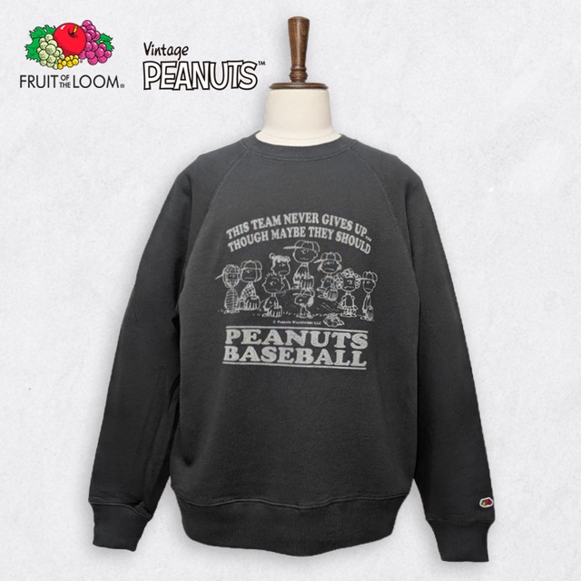 スヌーピー スウェット フルーツオブザルーム × PEANUTS コラボ 薄手 裏毛 綿100% Fruit of the Loom【送料無料】