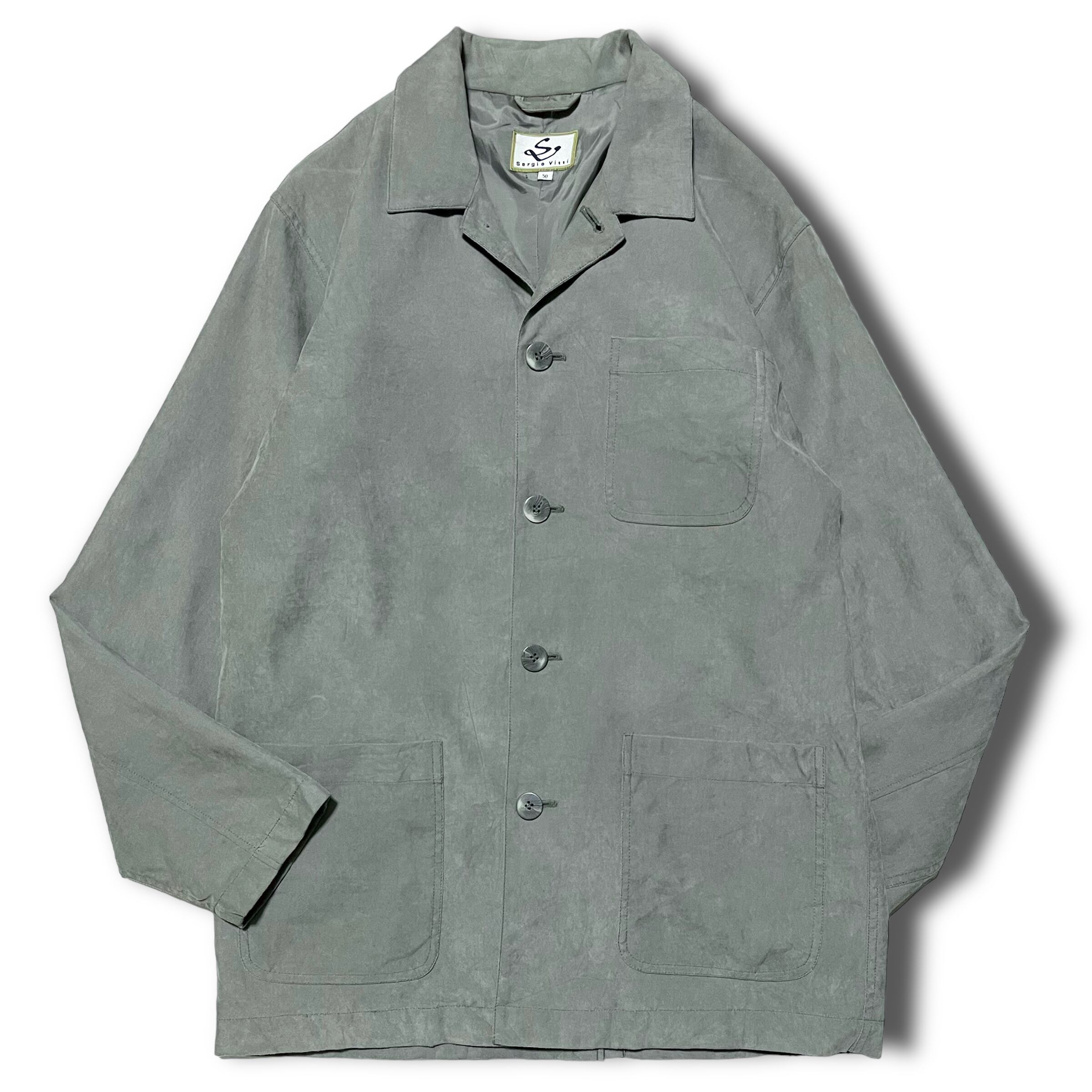 【Vintage】ヴィンテージポリエスタージャケット ライトグリーン