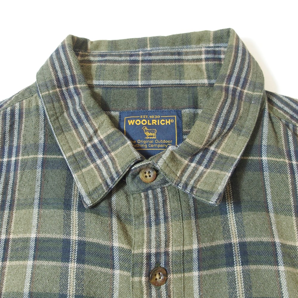 タ*チ様 Woolrich 緑と黒のチェック柄長袖シャツ 17ウールビンテージ稀 029c33b430aee22765bcce95b37a8d
