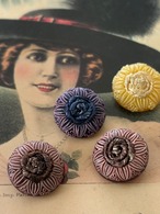 Japanese Vintage ボタン コードボタン 18mm 系 デッドストック アクセサリーパーツ 装飾材 カルトナージュ