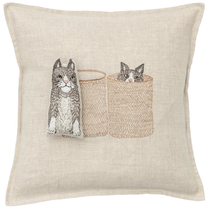 CORAL&TUSK [Basket Cats Pocket Pillow] 猫とカゴモチーフ ドール