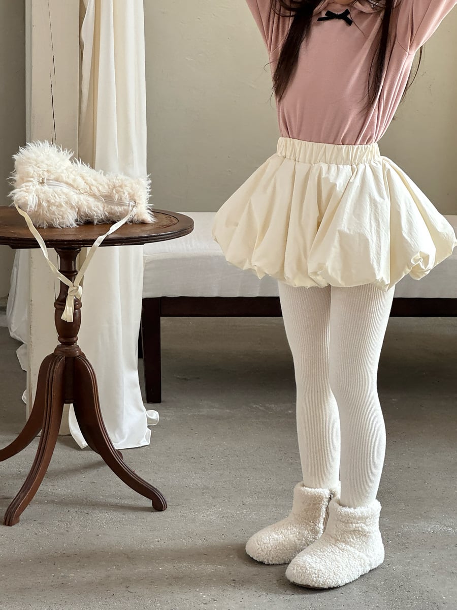 インパン付きアイボリーバルーンスカート