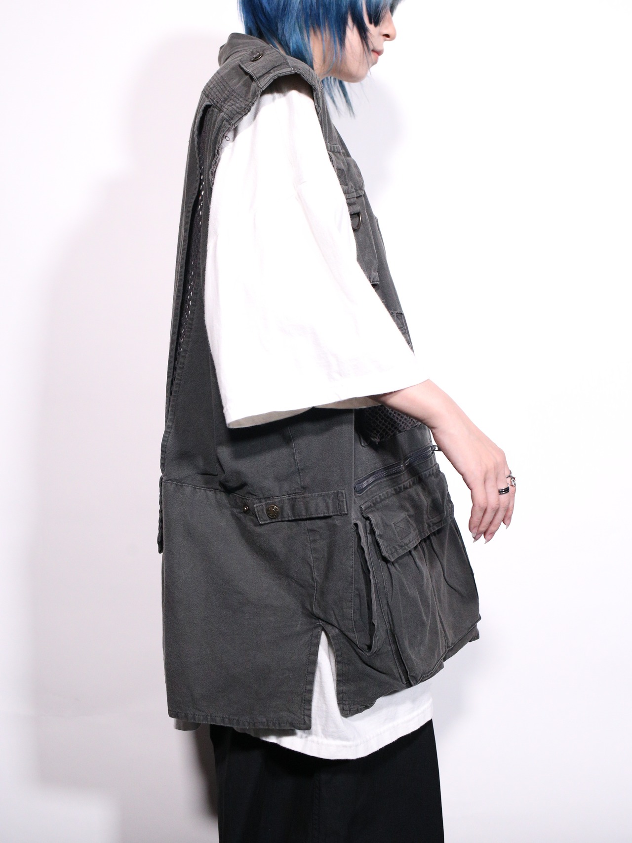 super oversized utility fishing vest - 4