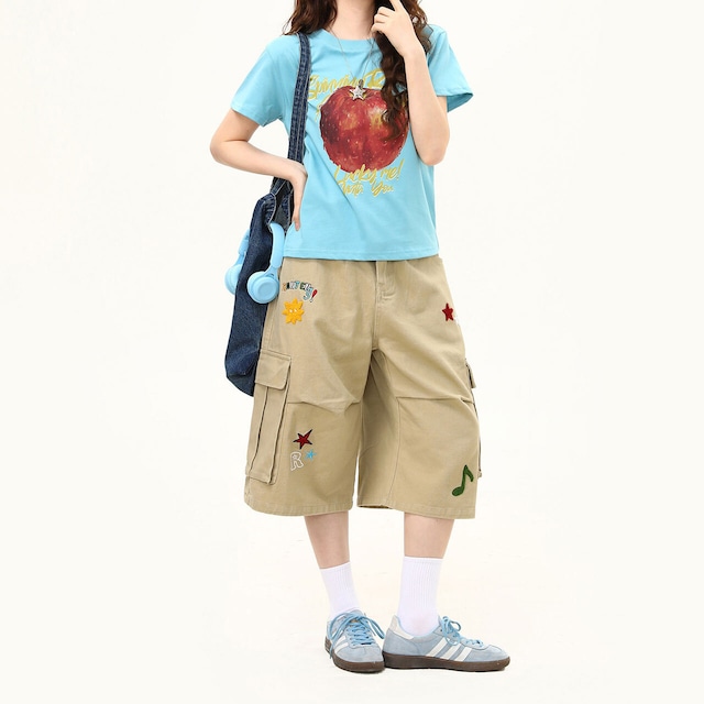 ビッグアップルグラフィックレタリングTシャツ 2col R02490