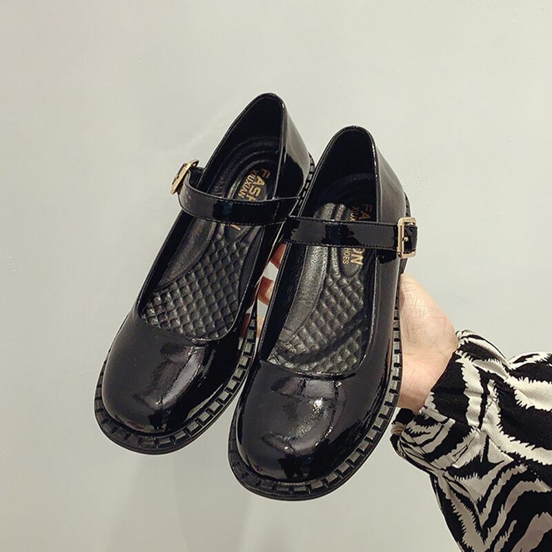 レザースタイルスプリングレッドバックルシングル 靴 シューズ 春物 部族の婦人靴19290451716