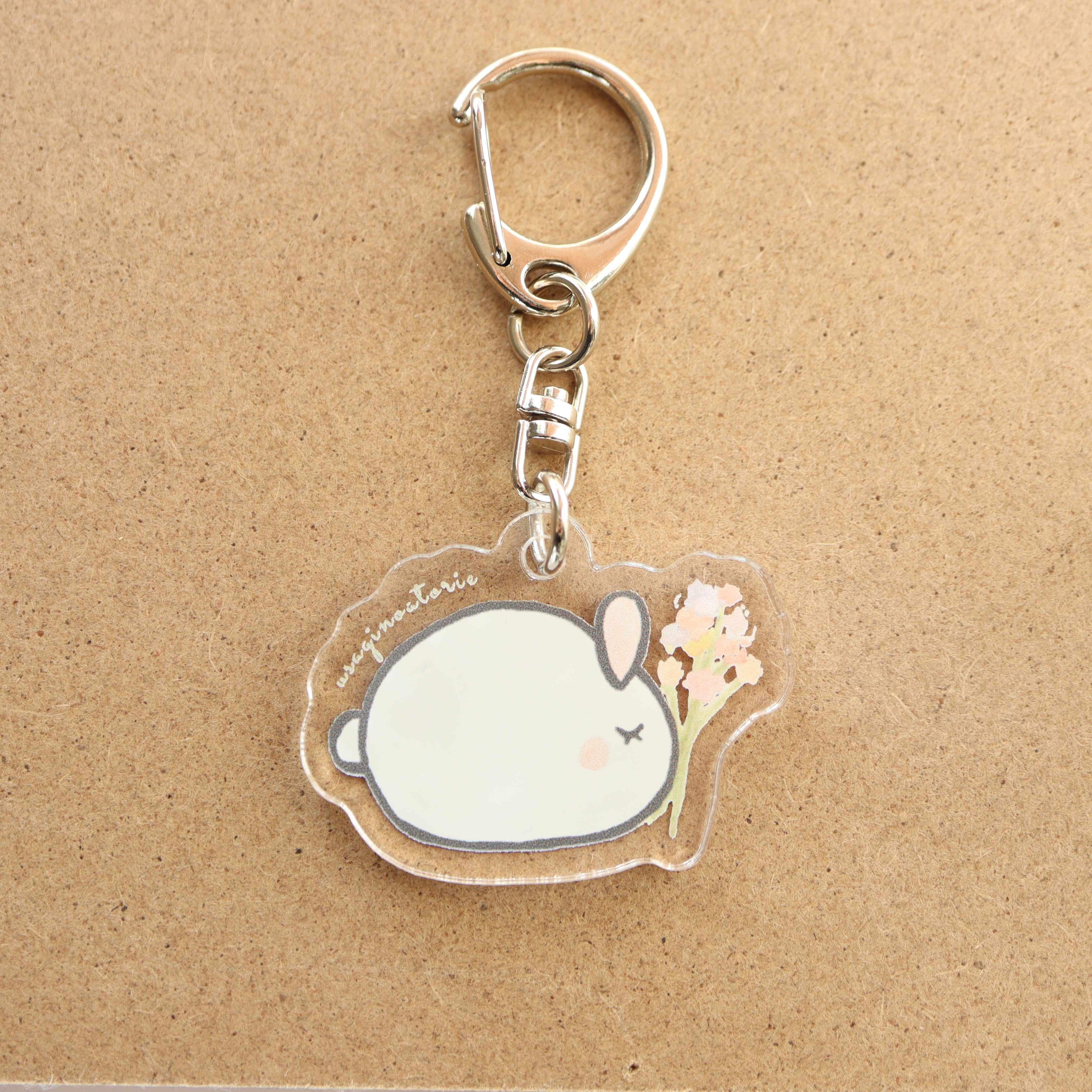 アクリルキーホルダー】ウサギさん(大ｻｲｽﾞ) | ウサギノアトリエ