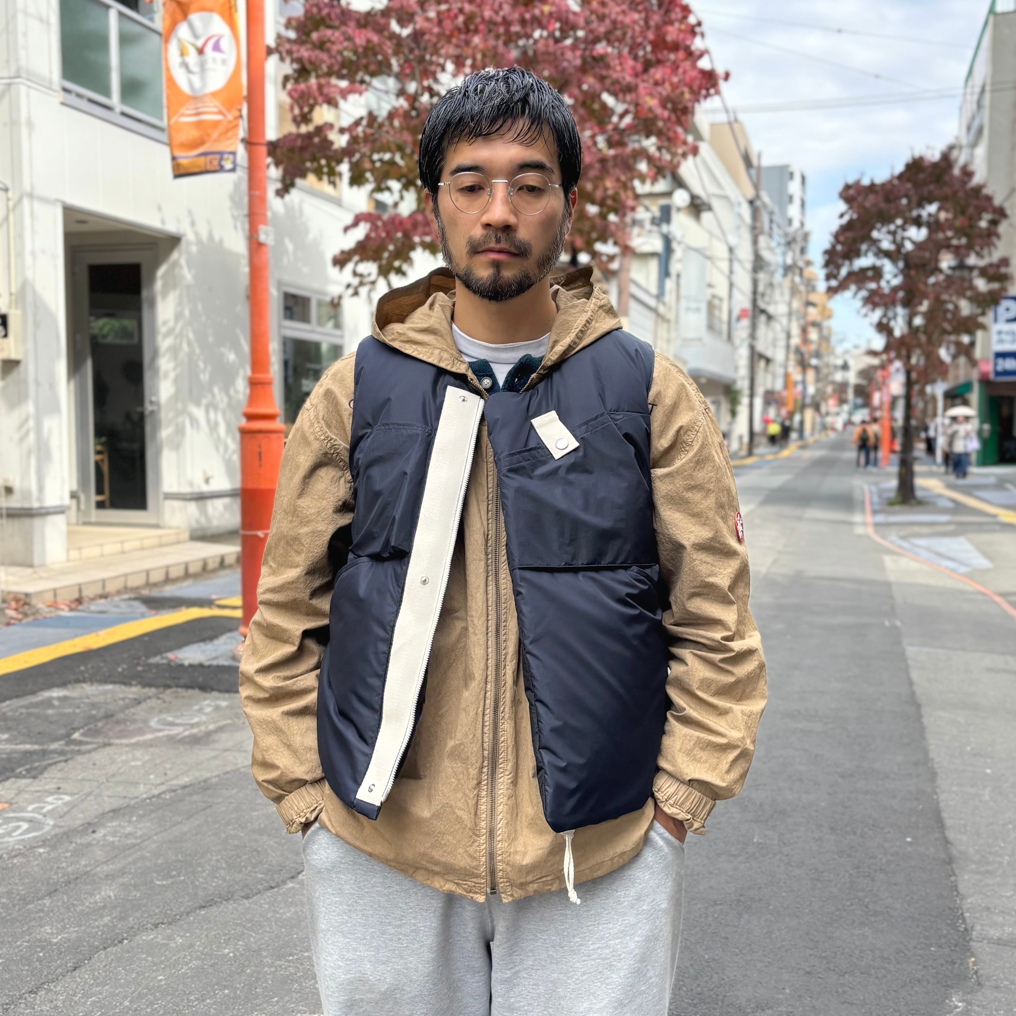 NOROLL VESTAS TWO FACE DOWN / BLACK-NAVY (ノーロール ダウンベスト