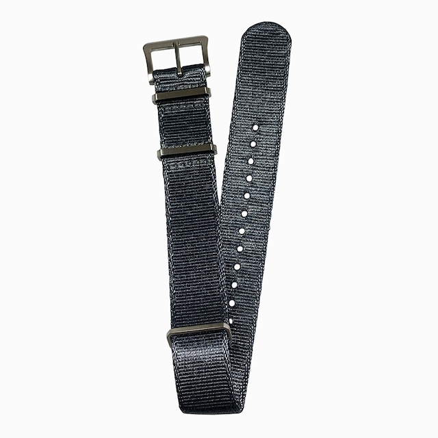 DELUXE NYLON NATO TYPE WATCH STRAP /  Gray color