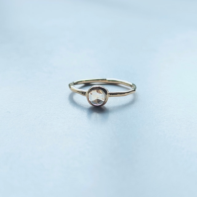 【sign ring】シトリン〈gold〉