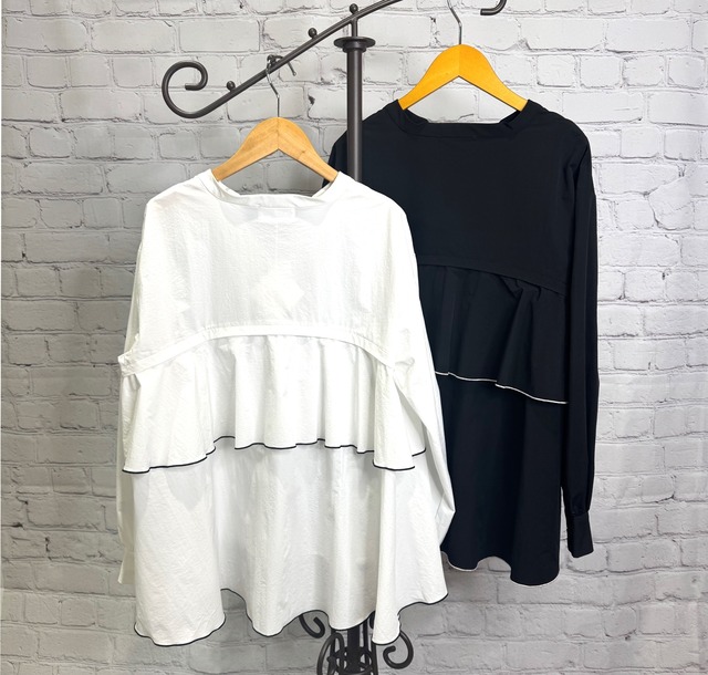 SALE！ROSIEE ロージー　裾メローバックフレアシャツ　R082740